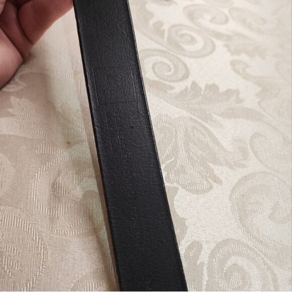 Nordstrom Elegant Black Leather Belt with Smooth Finish Size 38 - Picture 8 of 9
